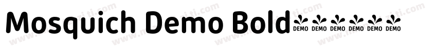 Mosquich Demo Bold字体转换